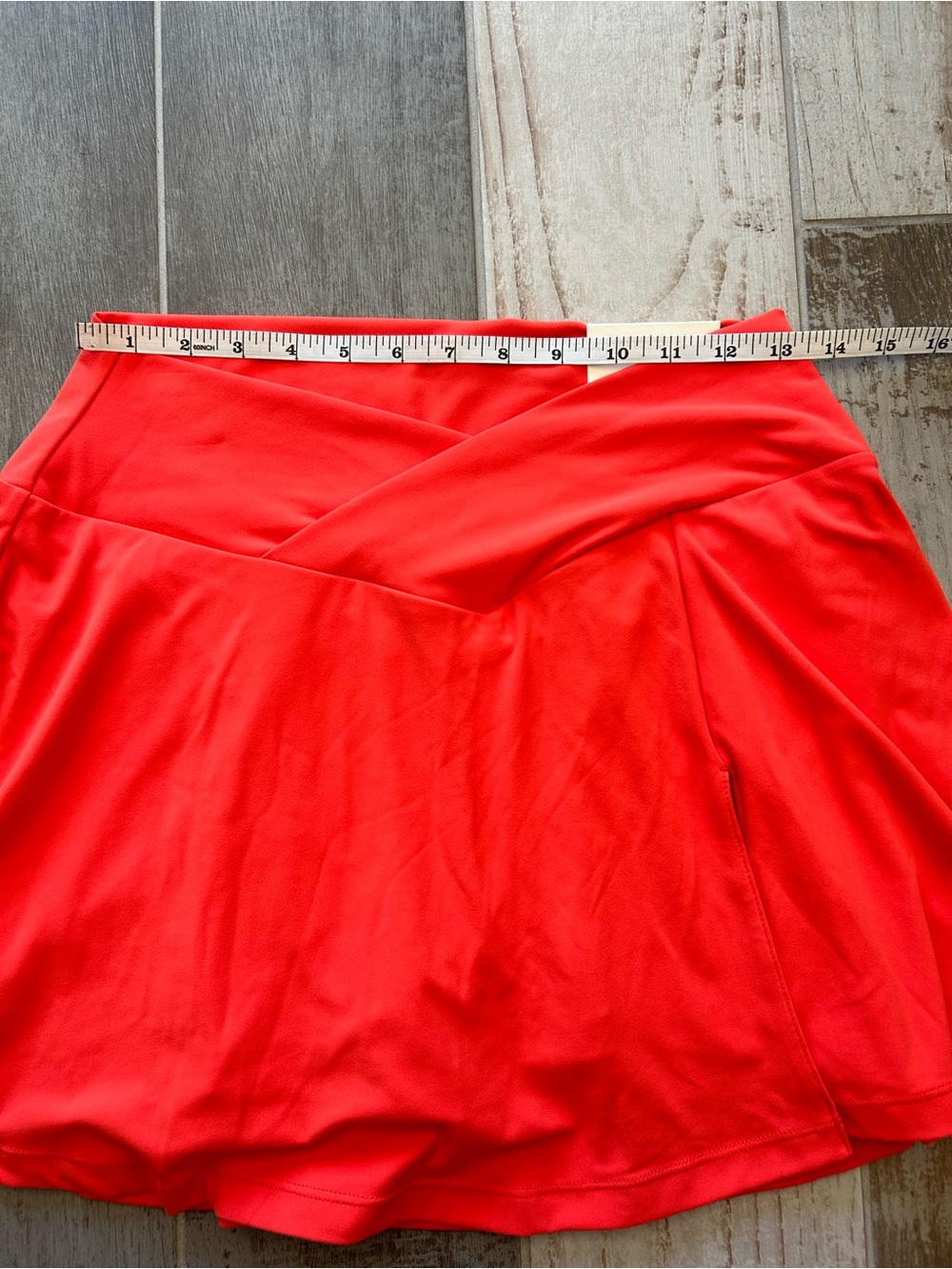 NWT Blogilates Crisscross Slit Skort | Spicy Orange | Size Large - Picture 5 of 8
